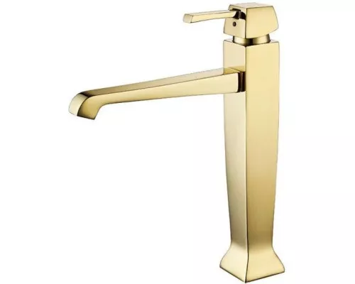 Купить Смеситель для раковины с донным клапаном Caprigo Diamante 50-023-oro в магазине сантехники Santeh-Crystal.ru