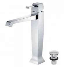Смеситель для раковины с донным клапаном Caprigo Diamante 50-023-crm
