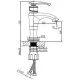 Смеситель для раковины AltroBagno Beatrice AltroBagnoBeatrice0114Or