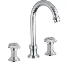 Смеситель на раковину на три отверстия хром, ручки swarovski Cezares Olimp OLIMP-BLS2-A-01-Sw