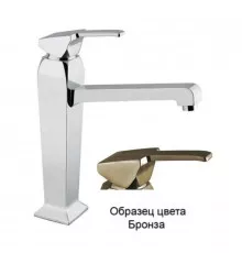 Смеситель на раковину однорычажный, высокий, с донным клапаном бронза Cezares Legend LEGEND-LSM2-A-02