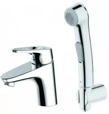 Смеситель для раковины с гигиеническим душем Bravat Drop-D F148162C-1