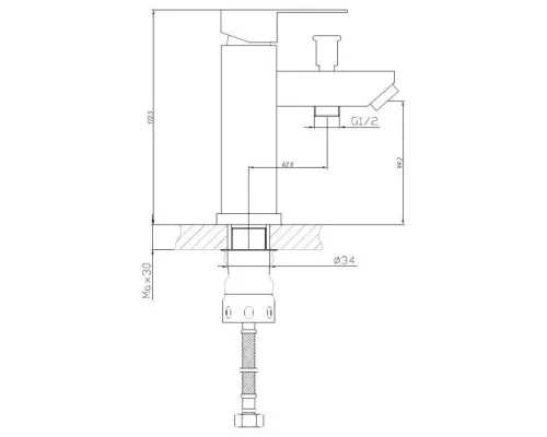 Приобрести Смеситель для раковины с гигиеническим душем Haiba HB12801 в магазине сантехники Santeh-Crystal.ru