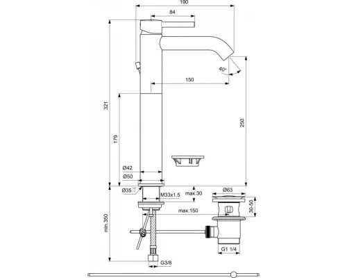 Приобрести Комплект смесителей Ideal Standard Ceraline BC199XG + BC194XG + BD142XG в магазине сантехники Santeh-Crystal.ru