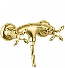 Смеситель для душа золото 24 карата Cezares Atlantis-Nostalgia ATLANTIS-NOSTALGIA-DS-03/24