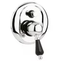 Встраиваемый смеситель для ванны хром, ручка Swarovski Nero Cezares Vintage VINTAGE-VDIM-01-Sw-N