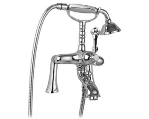 Приобрести Смеситель на борт ванны с ручным душем хром, ручка хром Cezares Margot MARGOT-PBV-01-M в магазине сантехники Santeh-Crystal.ru