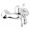 Смеситель для ванны хром, ручка белая Cezares Elite ELITE-VM-01-Bi