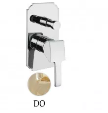 Встраиваемый однорычажный смеситель для ванны золото 24 карата Cezares Legend LEGEND-VDIM-03/24