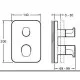 Заказать Термостат для душа Jacob Delafon Modulo E98726-CP в магазине сантехники Santeh-Crystal.ru