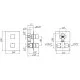 Купить Термостат для ванны Migliore Kvant ML.KVT-2779.CR в магазине сантехники Santeh-Crystal.ru