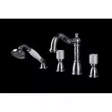 Смеситель на борт ванны Boheme Royal Cristal 396-Royal/CRST black