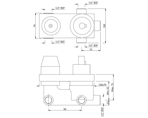 Приобрести Скрытая часть Jaquar Aquamax ALD-CHR-783 в магазине сантехники Santeh-Crystal.ru