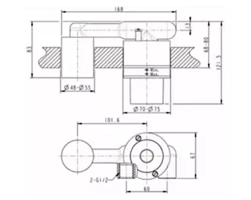 Купить Скрытая монтажная часть Bravat D968C-ENG в магазине сантехники Santeh-Crystal.ru