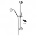 Душевой гарнитур хром, ручка Swarovski Nero Cezares Vintage VINTAGE-SD-01-Sw-N