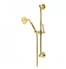 Душевой гарнитур золото 24 карат, ручка Swarovski Cezares Vintage VINTAGE-SD-03/24-Sw