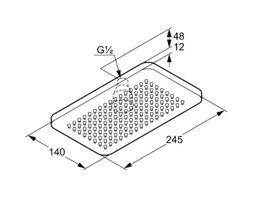 Купить Верхний душ 245 мм Kludi A-QA 4940205-00 в магазине сантехники Santeh-Crystal.ru