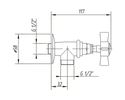 Приобрести Подключение для душевого шланга Migliore Princeton ML.PRN-858.DO в магазине сантехники Santeh-Crystal.ru