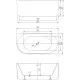 Акриловая ванна Vincea VBT-428-1700R 170x80 см R, угловая, белый