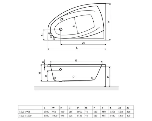 Заказать Панель фронтальная 160 см L Excellent Aquaria Comfort OBEX.AQL16WH в магазине сантехники Santeh-Crystal.ru