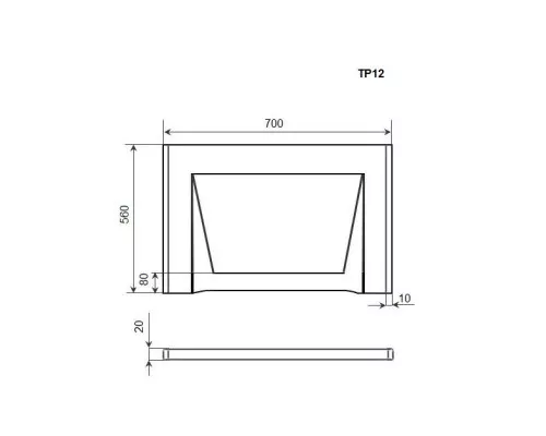 Заказать Торцевая панель 70 Timo TP12 в магазине сантехники Santeh-Crystal.ru