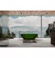 Ванна из полиэфирной смолы 180х85 см Abber Kristall AT9702Emerald