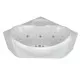 Заказать Акриловая гидромассажная ванна 150х150 см пневматическое управление премиум форсунки Aquatek Эпсилон в магазине сантехники Santeh-Crystal.ru
