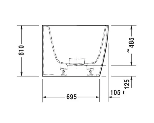 Заказать Акриловая ванна 180х80 см R Duravit DuraSquare 700428000000000 в магазине сантехники Santeh-Crystal.ru