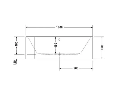 Купить Акриловая ванна 180х80 см R Duravit Happy D.2 700317000000000 в магазине сантехники Santeh-Crystal.ru