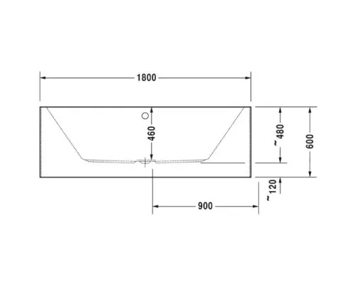 Купить Акриловая ванна 180х80 см Duravit Vero Air 700417000000000 в магазине сантехники Santeh-Crystal.ru