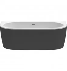 Акриловая ванна 180х79 см Cezares Slim SLIM WALL-180-80-60-NERO-SET