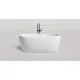 Ванна из литьевого мрамора Salini S-Stone Luce 100122M 150x75 см, отдельностоящая, белый матовый