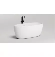 Ванна из литьевого мрамора Salini S-Stone Luce 100122M 150x75 см, отдельностоящая, белый матовый