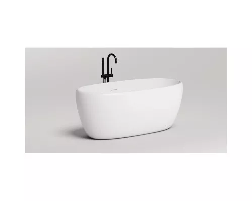 Ванна из литьевого мрамора Salini S-Stone Luce 100122M 150x75 см, отдельностоящая, белый матовый