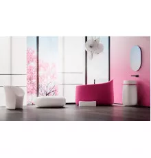 Ванна из литьевого мрамора Salini S-Sense Oriente Ofuro 1043101GF  140x80 см, отдельностоящая, покраска по RAL глянец полностью