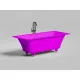 Ванна из литьевого мрамора Salini S-Sense Orlanda Axis Kit 103311MF 191,1x80,5 см, покраска по RAL матовый полностью