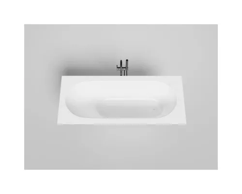 Ванна из литьевого мрамора Salini S-Stone Ornella Kit 102426M 160x70 см, белый матовый