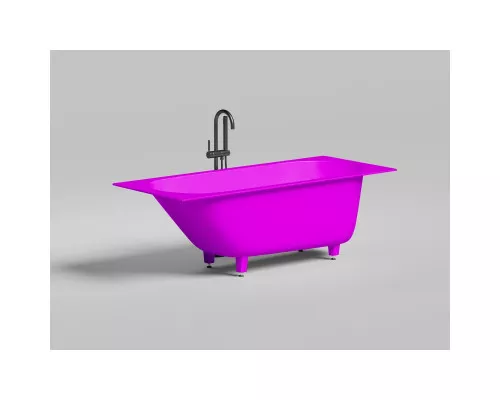 Ванна из литьевого мрамора Salini S-Sense Ornella Kit 102416MF 160x70 см, покраска по RAL матовый полностью