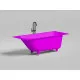 Ванна из литьевого мрамора Salini S-Sense Ornella Kit 102416MF 160x70 см, покраска по RAL матовый полностью