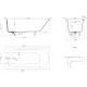 Ванна из литьевого мрамора Salini S-Stone Ornella Kit 102422MF 180x80 см, покраска по RAL матовый полностью