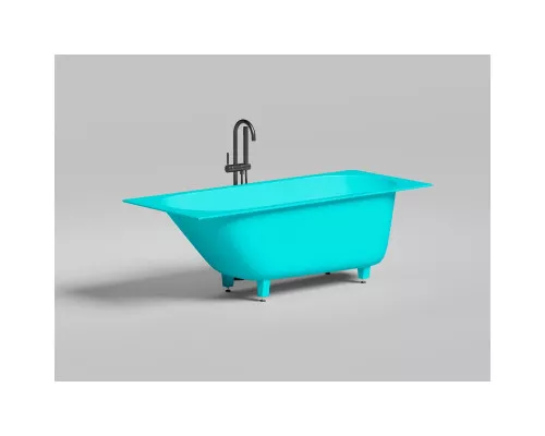 Ванна из литьевого мрамора Salini S-Stone Ornella Kit 102422MF 180x80 см, покраска по RAL матовый полностью