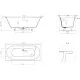 Ванна из литьевого мрамора Salini S-Stone Ornella Axis Kit 103522MF 190,5x90,5 см, покраска по RAL матовый полностью