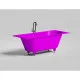 Ванна из литьевого мрамора Salini S-Stone Ornella Axis Kit 103522MF 190,5x90,5 см, покраска по RAL матовый полностью