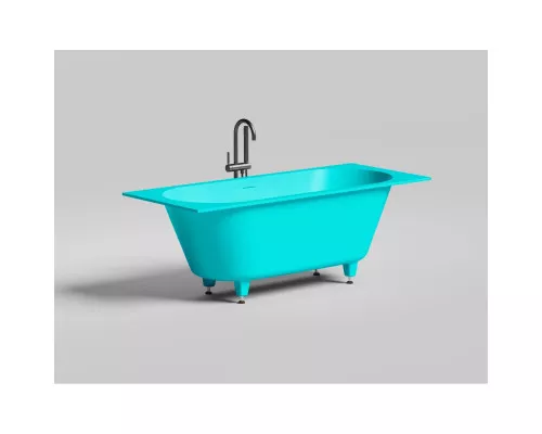 Ванна из литьевого мрамора Salini S-Stone Ornella Axis Kit 103522MF 190,5x90,5 см, покраска по RAL матовый полностью