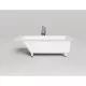 Ванна из литьевого мрамора Salini S-Sense Cascata Kit 104813G 170x70 см, белый глянец
