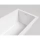 Ванна из литьевого мрамора Salini S-Sense Cascata Kit 104813G 170x70 см, белый глянец