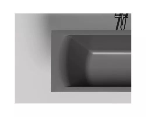 Ванна из литьевого мрамора Salini S-Sense Cascata Kit 104813GF 170x70 см, покраска по RAL глянец полностью