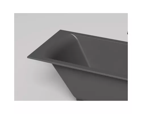 Ванна из литьевого мрамора Salini S-Sense Cascata Kit 104813GF 170x70 см, покраска по RAL глянец полностью