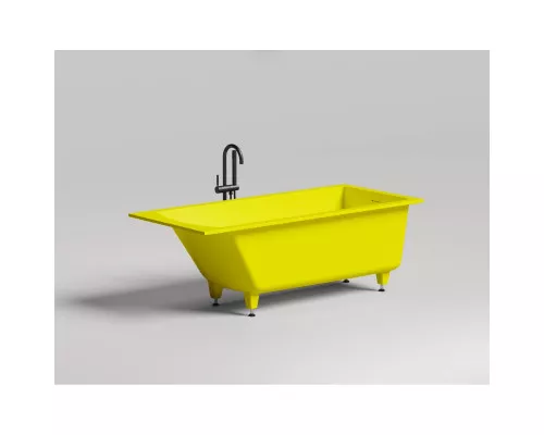 Ванна из литьевого мрамора Salini S-Sense Cascata Kit 104813GF 170x70 см, покраска по RAL глянец полностью