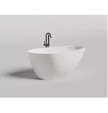 Ванна из литьевого мрамора Salini S-Stone Paola 1015203M 160x80 см, отдельностоящая, белый матовый